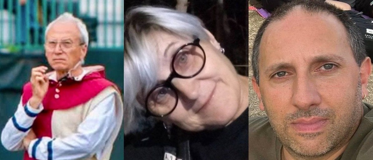 Da sinistra a destra: Giampiero Colasanti, Daniela Bellanca e Federico Romualdi. Sono le prime vittime la cui identità è stata diffusa dopo l'incidente.