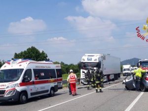 Incidente Bolgare (Foto: Vigili del fuoco)