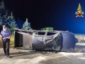 L’incidente a Onore (Foto: Vigili del fuoco)