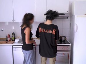 Alcuni ospiti di Casa Arcobaleno a Milano