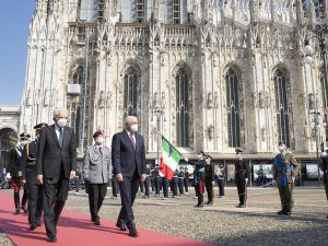 Mattarella e Steinmeier (Lapresse)