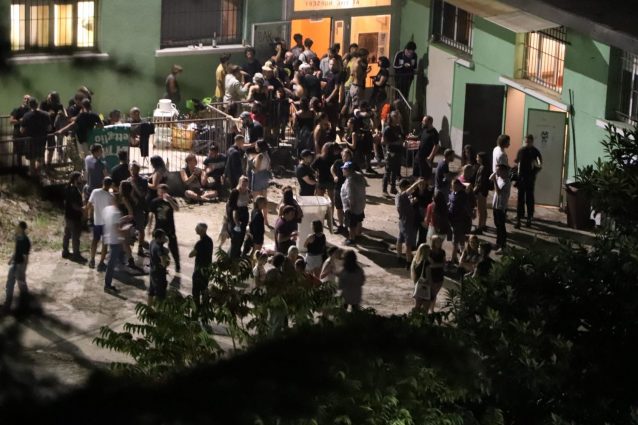 (La festa illegale organizzato nello stabile di via Verro)
