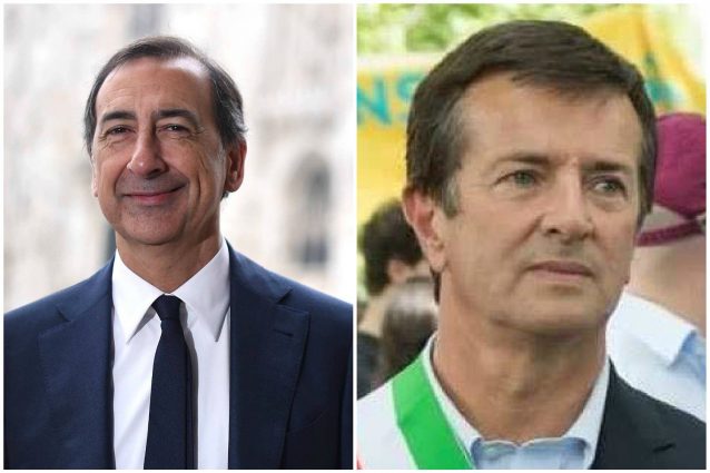 Il sindaco di Milano Giuseppe Sala e quello di Bergamo Giorgio Gori
