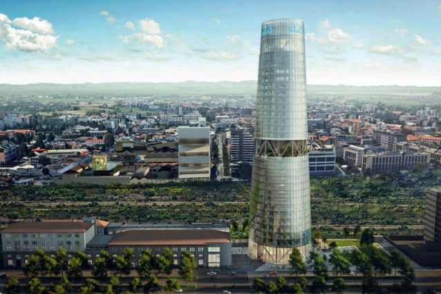 (Torre Faro, il grattacielo di A2A che sorgerà in piazza Trento, a Milano, nel 2023)