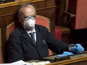Roberto Calderoli a Palazzo Madama