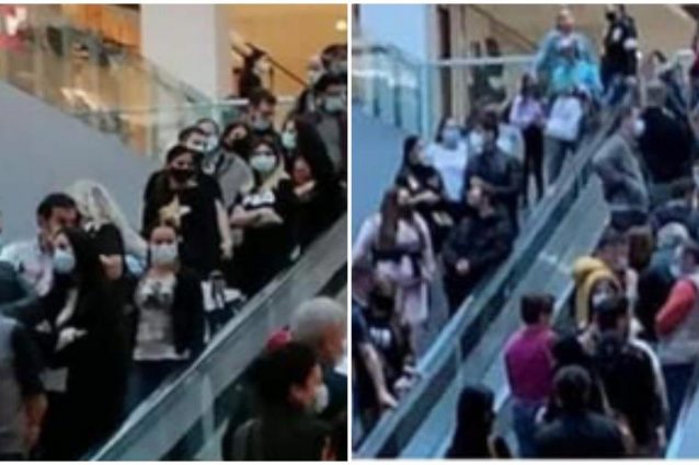 Alcune delle foto di un centro commerciale milanese durante lo scorso weekend (Foto Fanpage.it)
