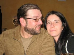 Elena Scaini e il marito Stefano Giaron (Facebook)