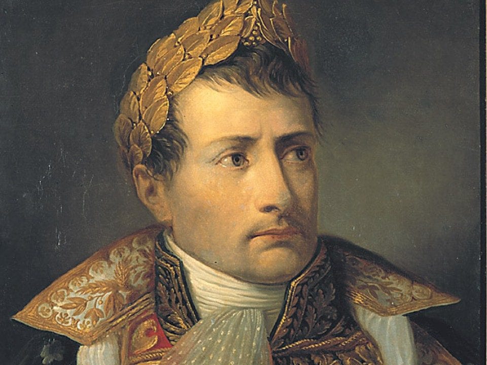 ( dal "Ritratto di Napoleone imperatore e re d’Italia", di Andrea Appiani – Pinacoteca di Brera)