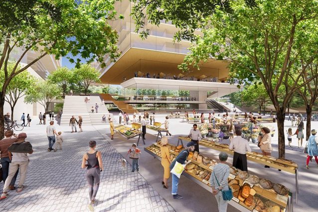 Il rendering del villaggio olimpico (Fonte: il Comune di Milano)