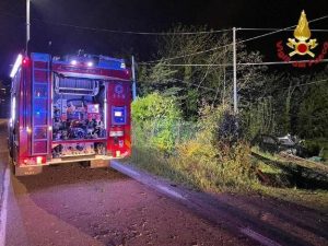L’incidente (Foto Vigili del fuoco)