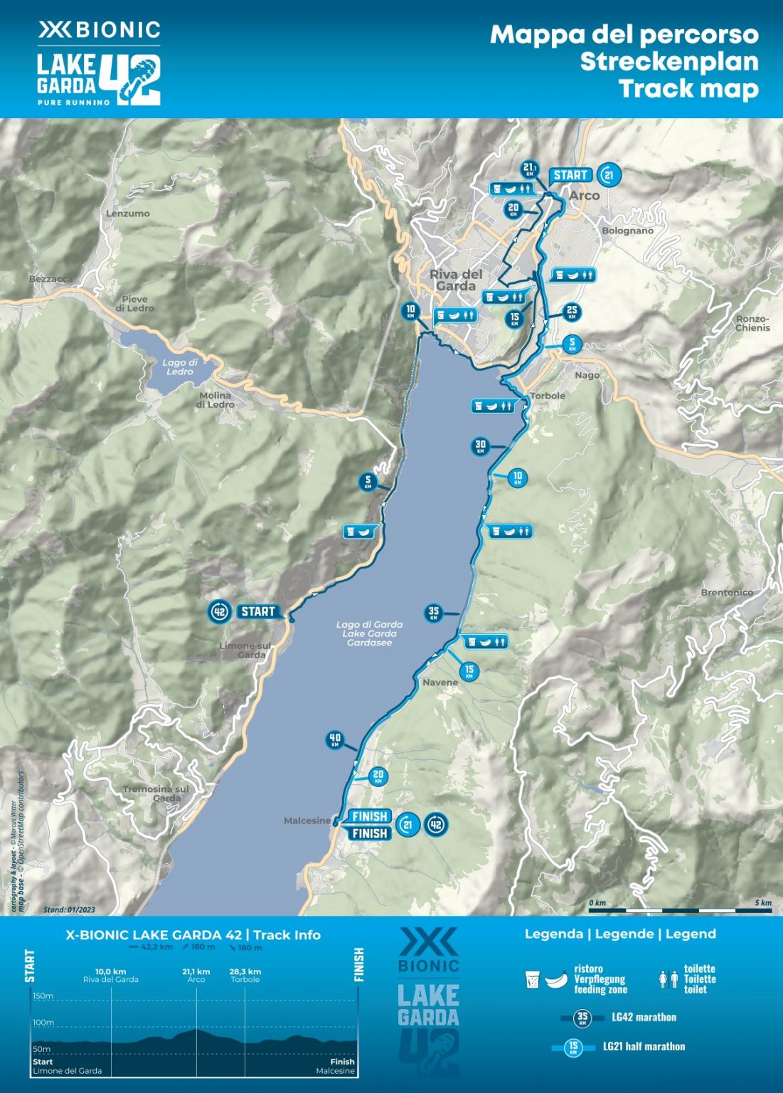 Maratona Lago di Garda 2023, orari e mappa del percorso domenica 26 marzo