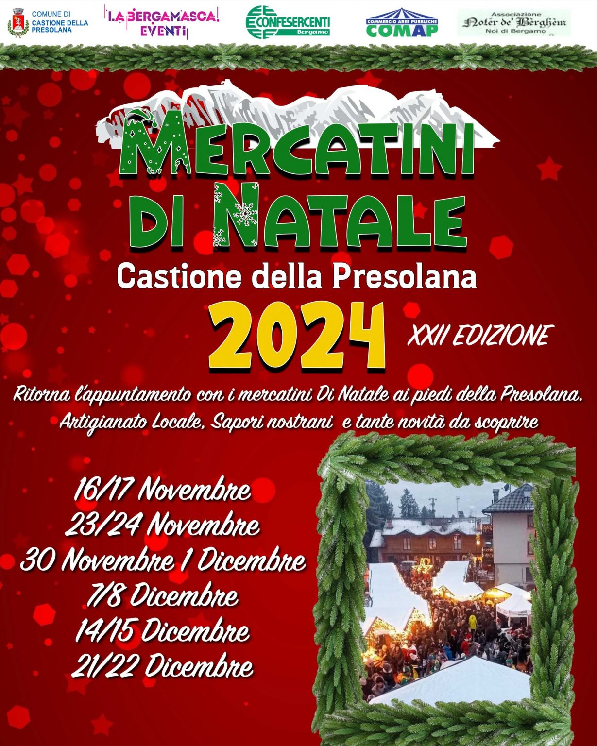 mercatini di natale 2025 bergamo
