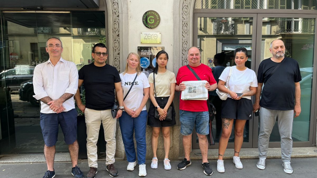 I dipendenti dell’Hotel Milano Scala in via dell’Orso