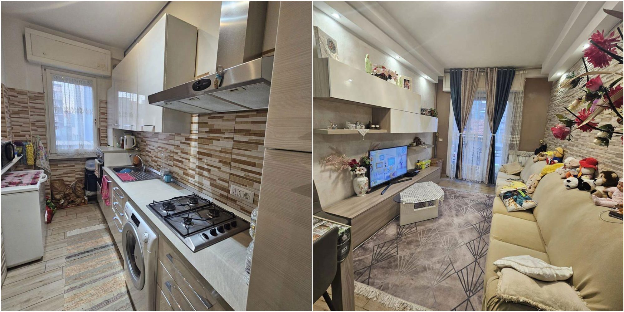Le foto della casa sul sito di annunci.
