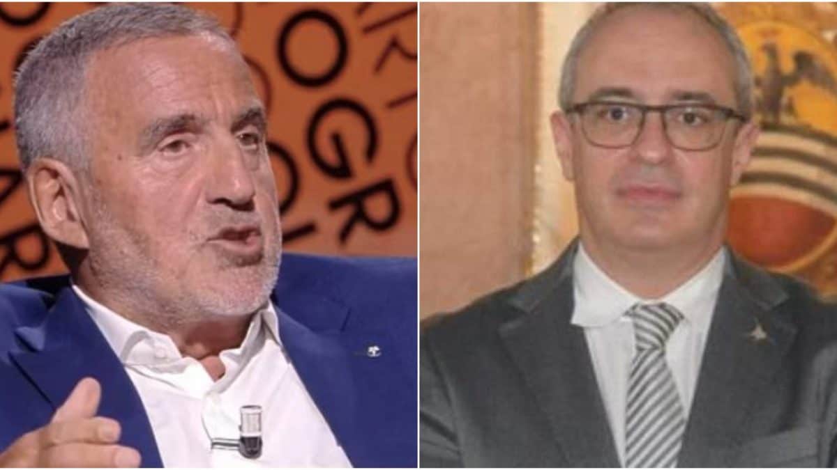 A sinistra il procuratore Mario Venditti, a destra l’ex assessore leghista Massimo Adriatici