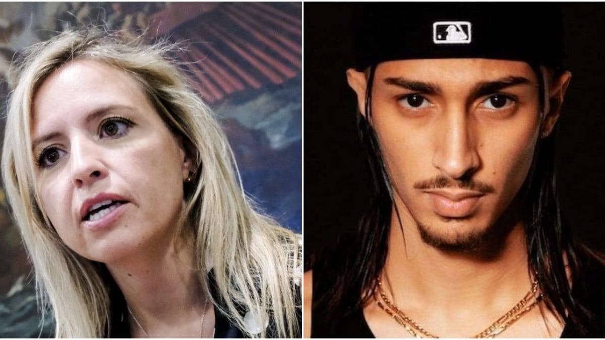 Silvia Sardone (foto da LaPresse) e Baby Gang (foto da Instagram)