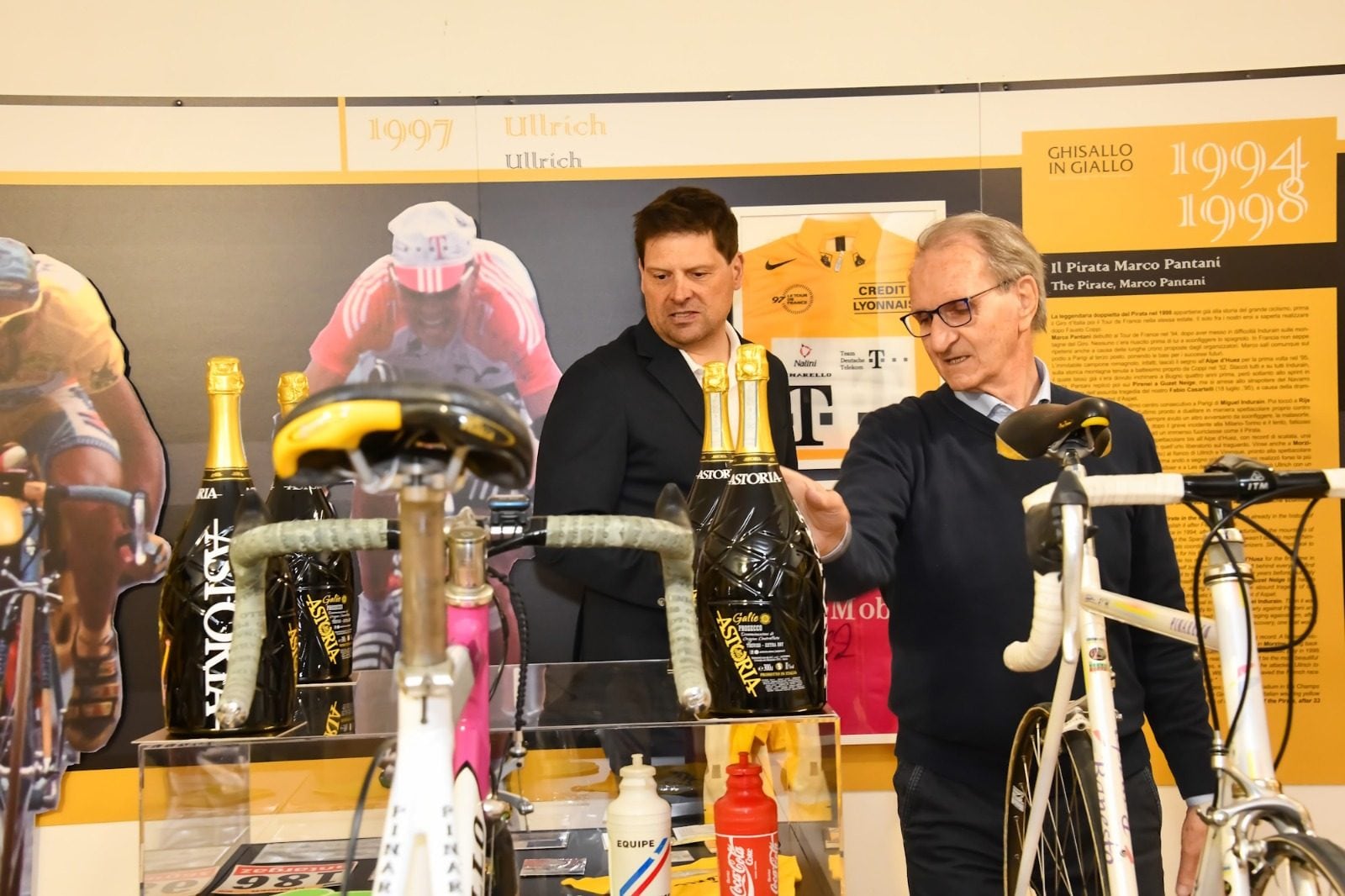 Il Museo del Ciclismo a Ghisello durante la mostra Ghisallo in giallo
