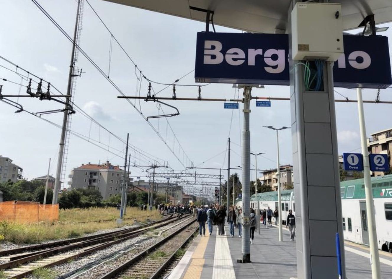 La stazione a Bergamo. Fonte: MallardGio