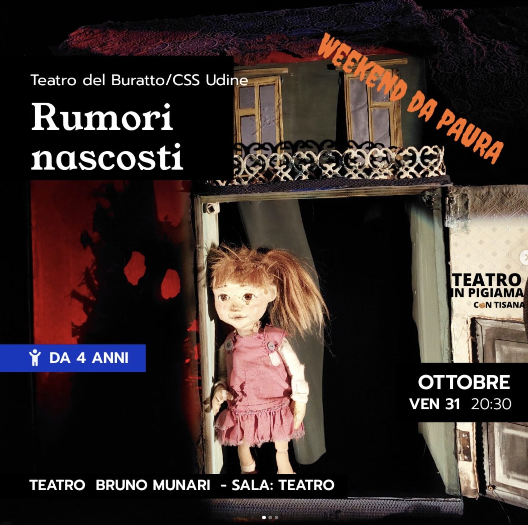 Immagine da Instagram (@teatrodelburattomilano)