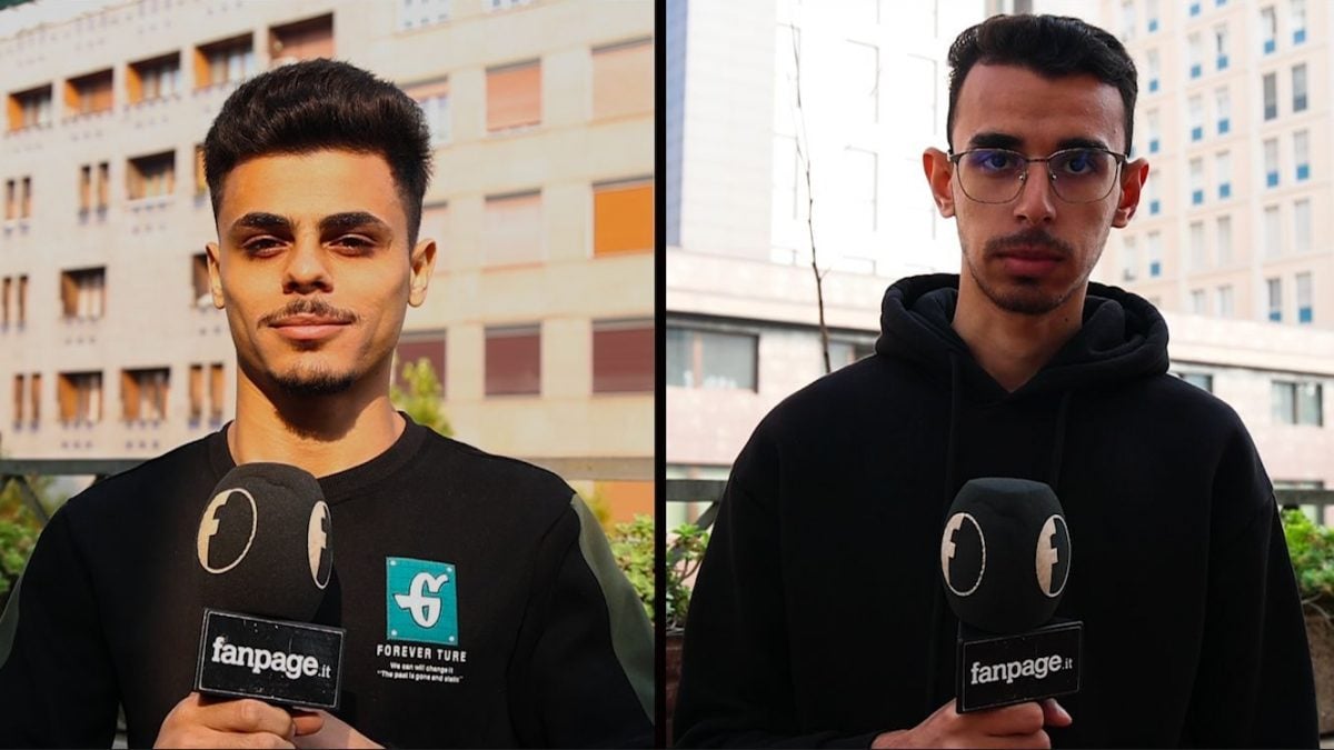 A sinistra Hisham Ahmed Abu Lila, a destra Alaa Mustafa Sabbah