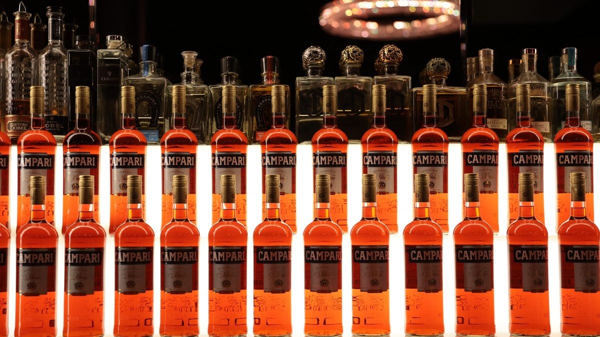 Bottiglie di Campari (foto da GettyImages)