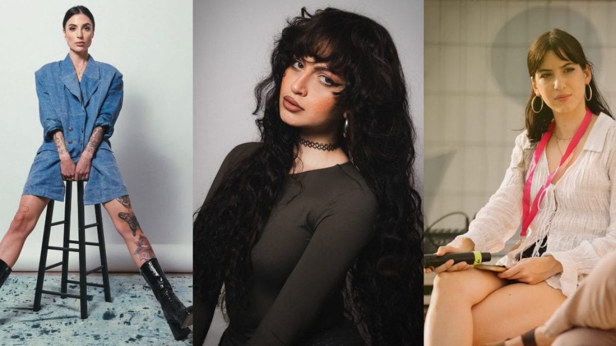 Da sinistra: Carlotta Vagnoli, Valeria Fonte, Benedetta Sabene