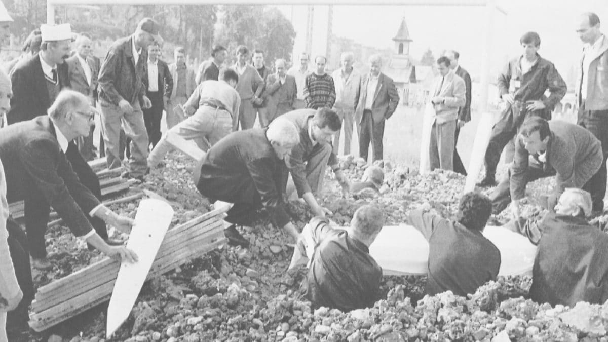 Un’immagine della guerra a Sarajevo