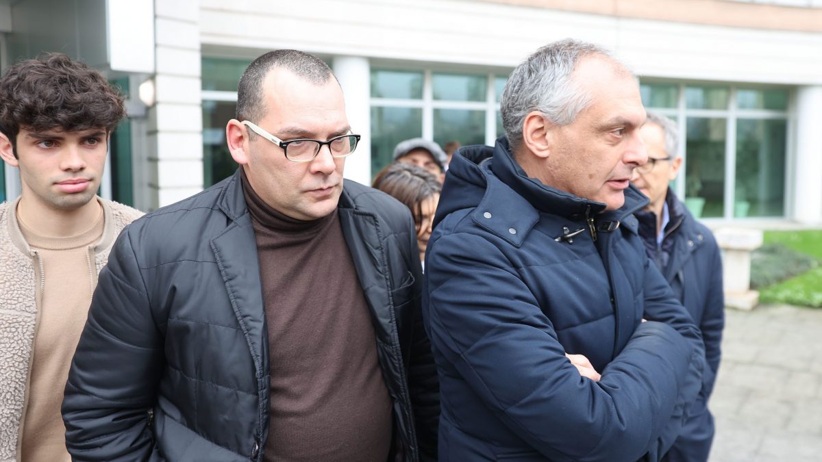 Oscar Maggi al palazzo di Giustizia di Brescia, imputato per l’omicidio di Mario Bozzoli (Foto: Nelson Hasanpapaj /LaPresse)