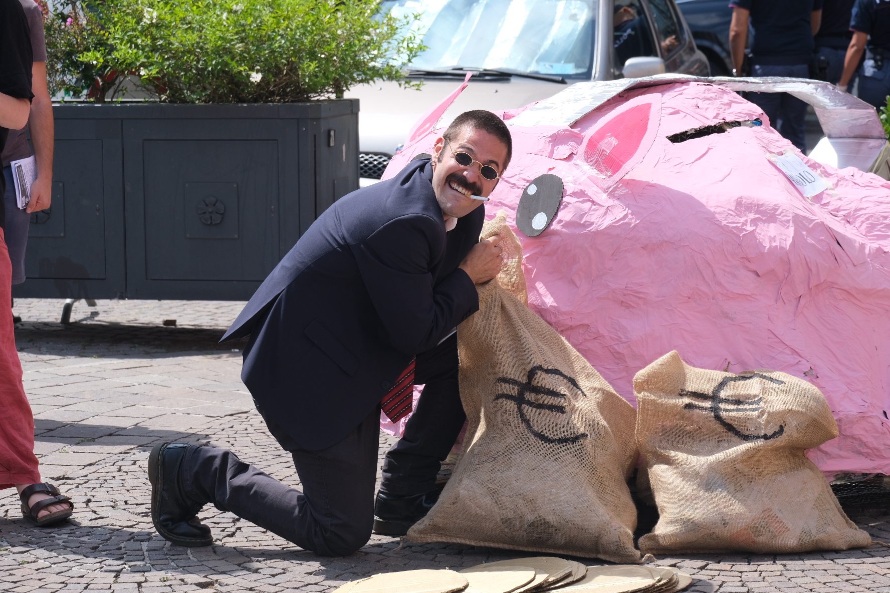 La manifestazione organizzata da Extinction Rebellion a Brescia lo scorso 12 luglio