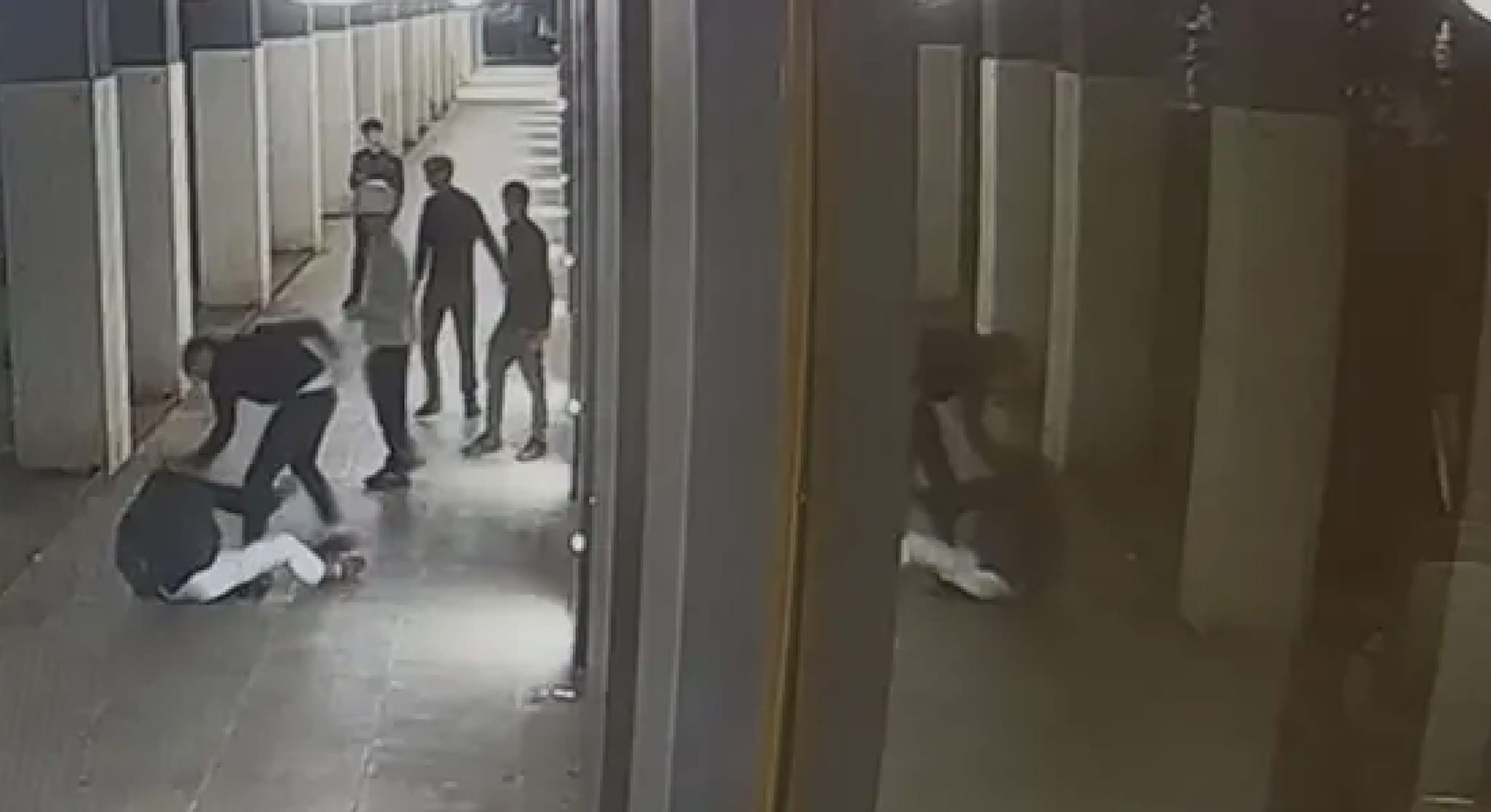 L’aggressione del 12 ottobre ripresa dalle telecamere di sorveglianza