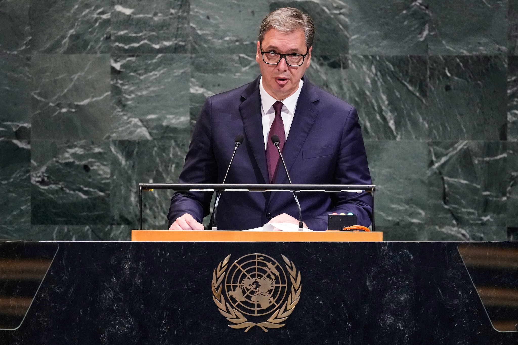 Aleksandar Vucic, presidente della Serbia (foto da LaPresse)