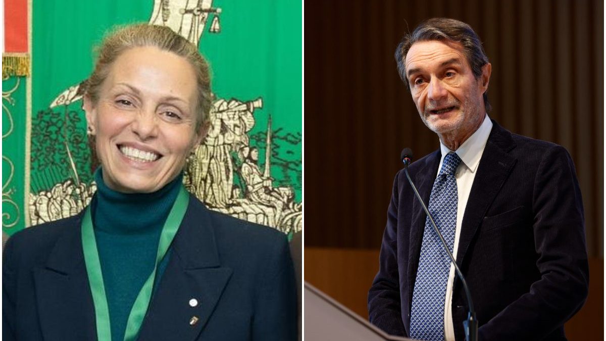 Federica Picchi (foto da Instagram) e Attilio Fontana (foto da LaPresse)