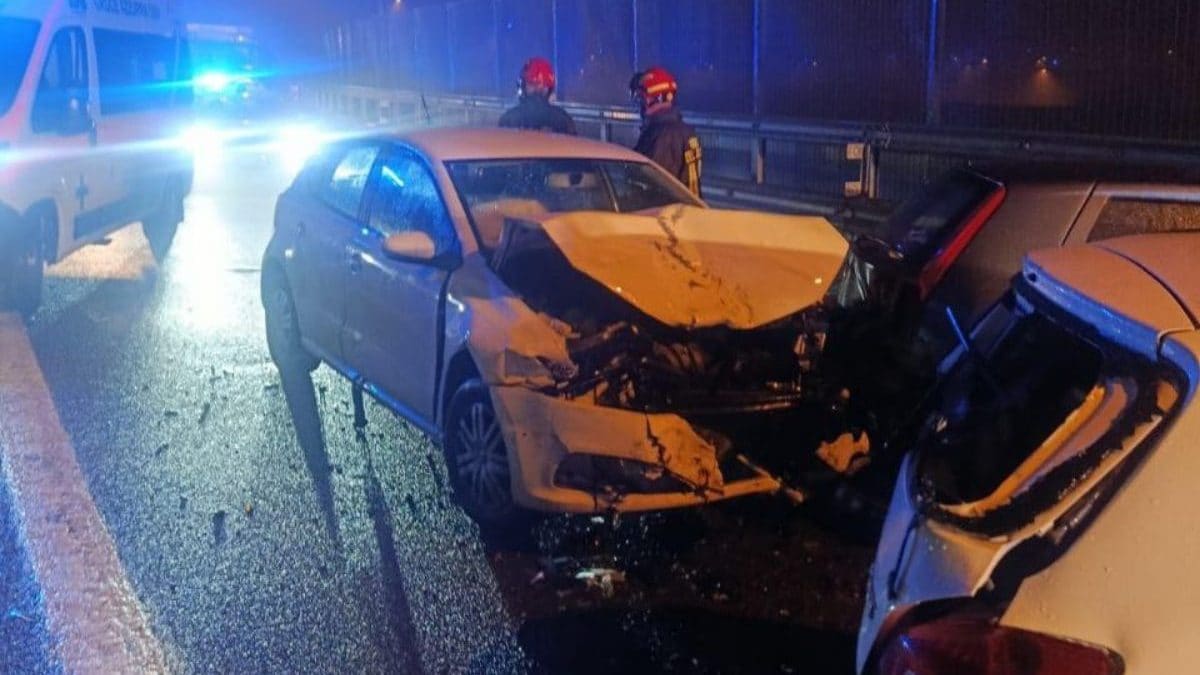 Lo schianto sulla Pedemontana del 16 novembre (foto da vigili del fuoco di Monza)