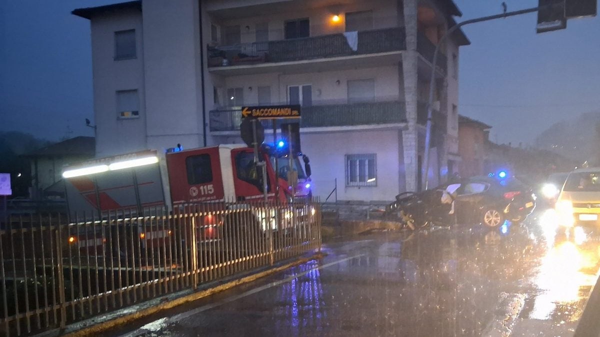 Incidente a Pradalunga (Bergamo). Fonte: Simone Signorelli, gruppo Facebook Sei di Pradalunga o Carnale se