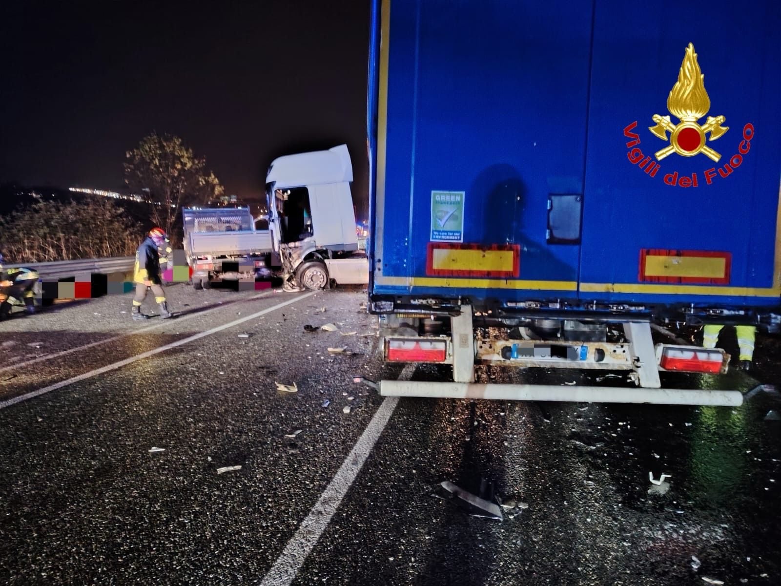 Il luogo dell’incidente dove ha perso la vita Nicolas Costa