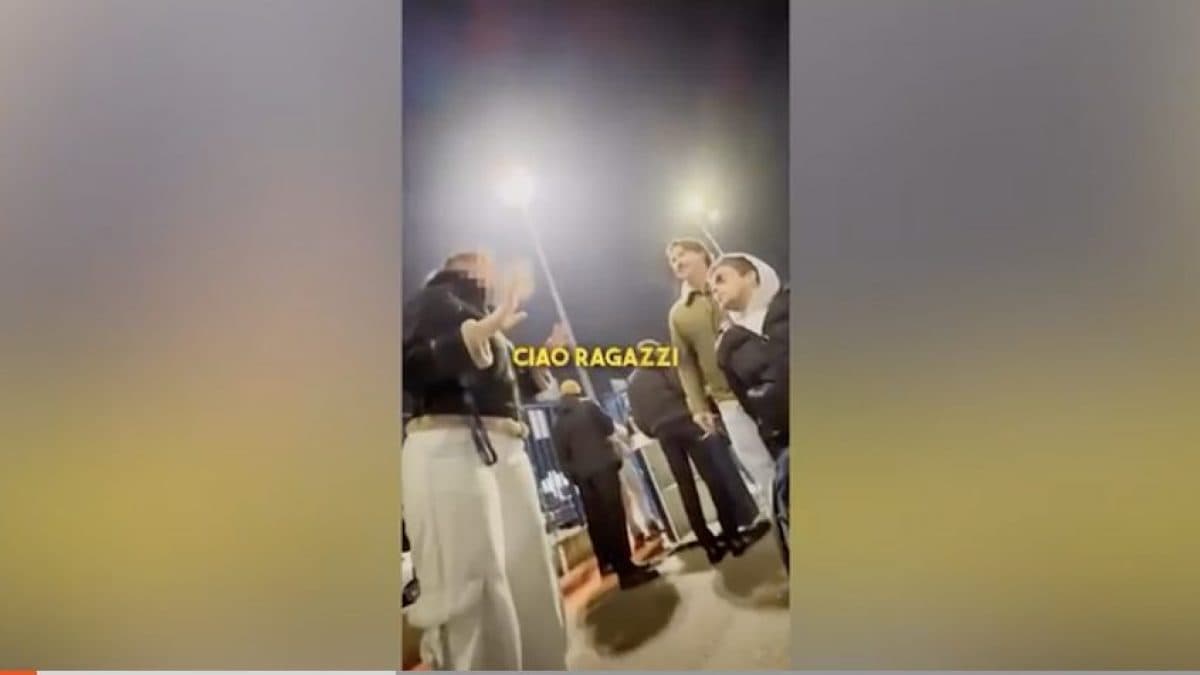 Frame del video pubblicato sui social da Edoardo Bonelli per denunciare quanto accaduto