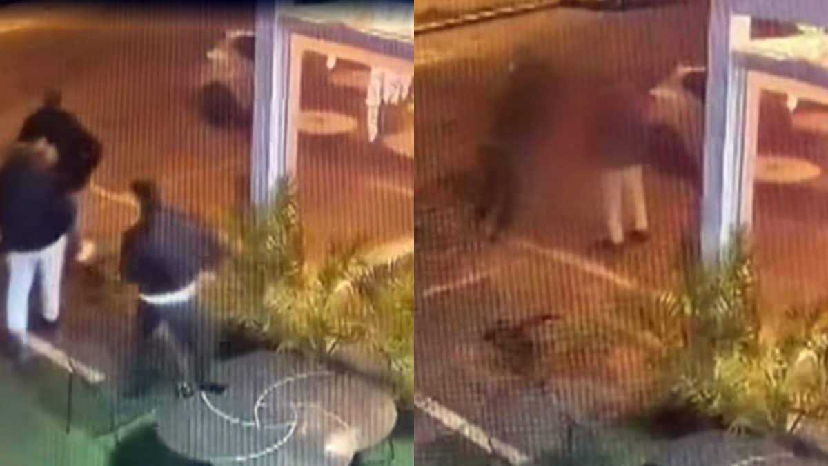 Le immagini delle telecamere fuori dal bar Bellavista a Sarezzo (Brescia) che riprendono l’aggressione mortale ai danni di Andrei Zakabluk