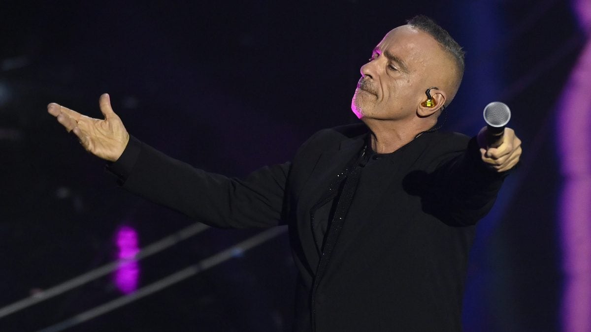 Il cantante Eros Ramazzotti
