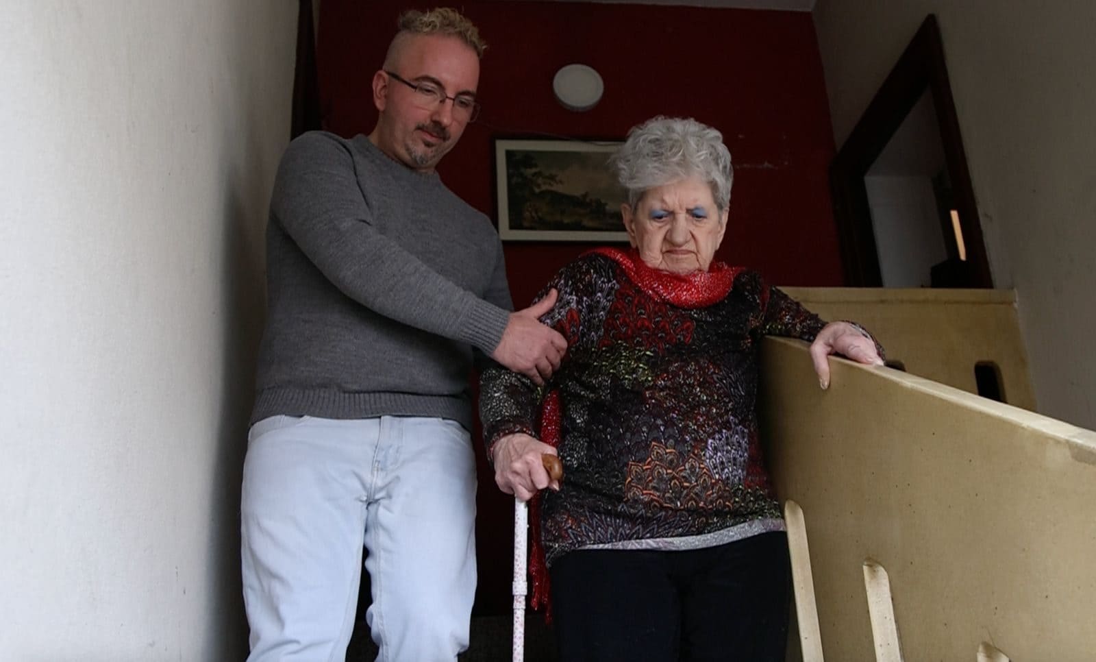 Teresina Di Silvio con il figlio Ettore Patitucci (Fanpage.it, Chiara Daffini)