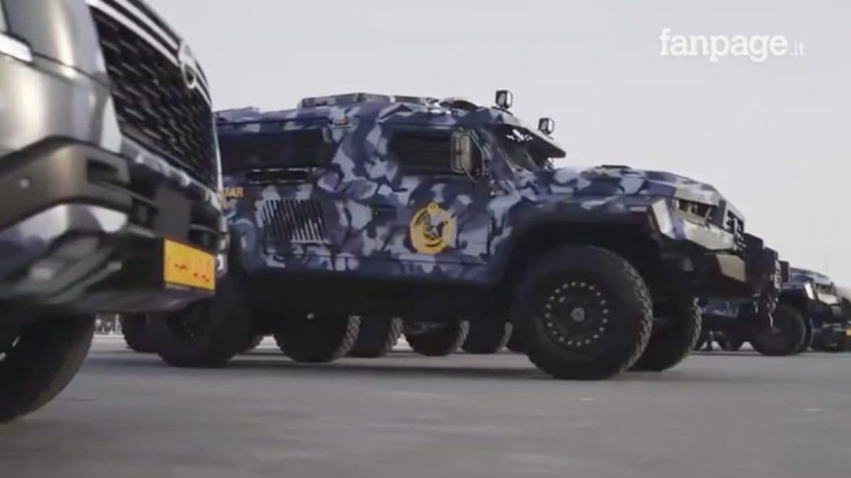 Fuoristrada della polizia qatariota (foto da pagina Facebook Qatar Tribune)