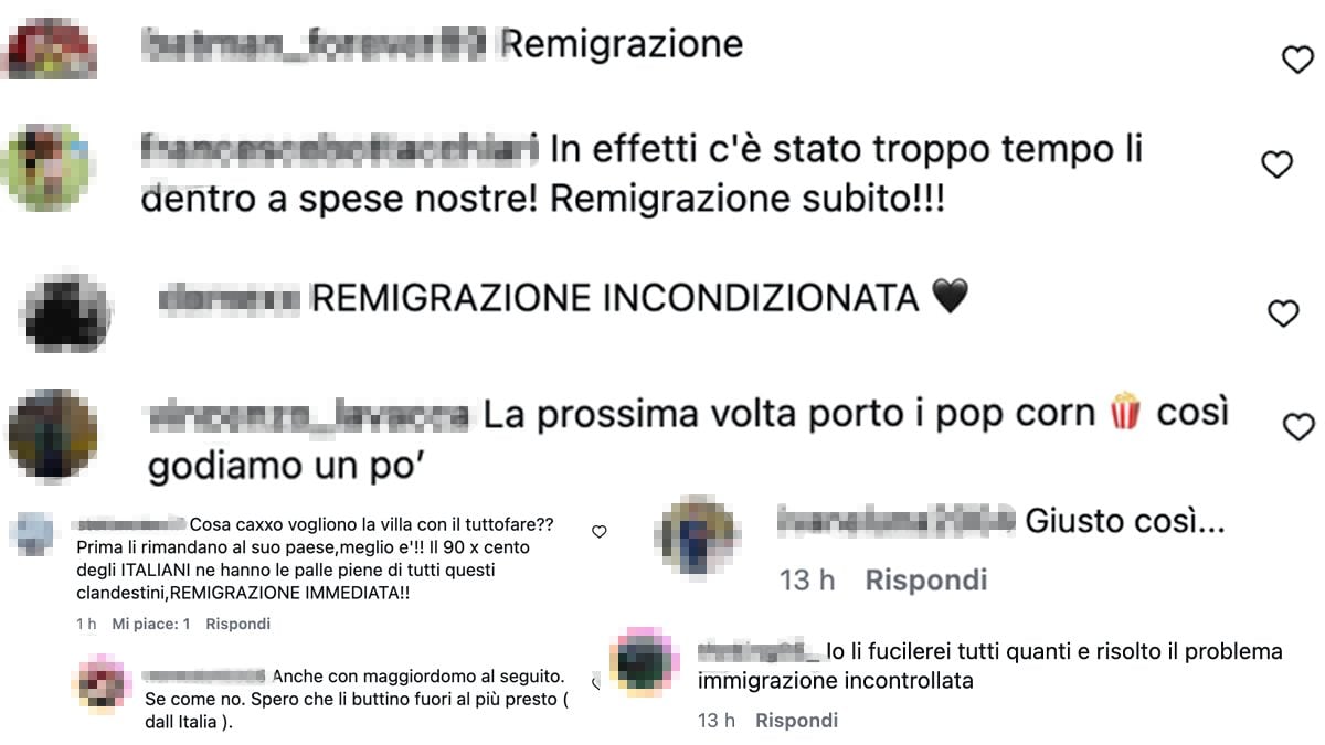 Alcuni commenti d’odio&nbsp;sotto l’inchiesta di Fanpage.it