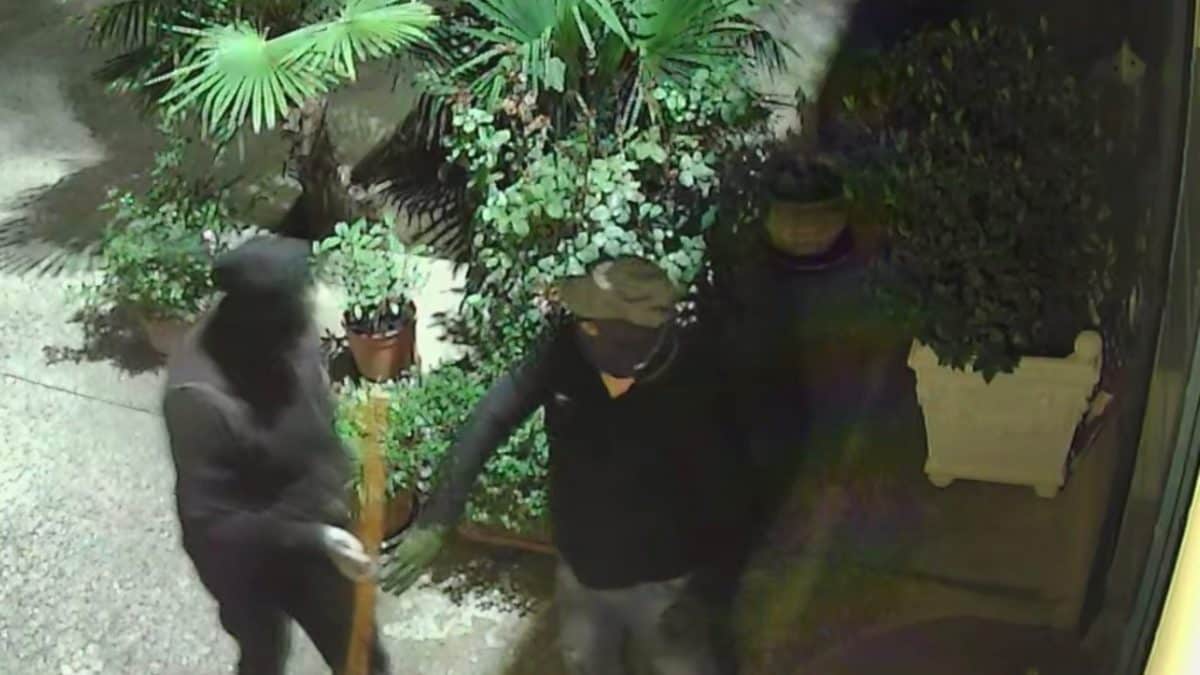 Un fotogramma della rapina a Cenate Sopra (foto da carabinieri di Bergamo)