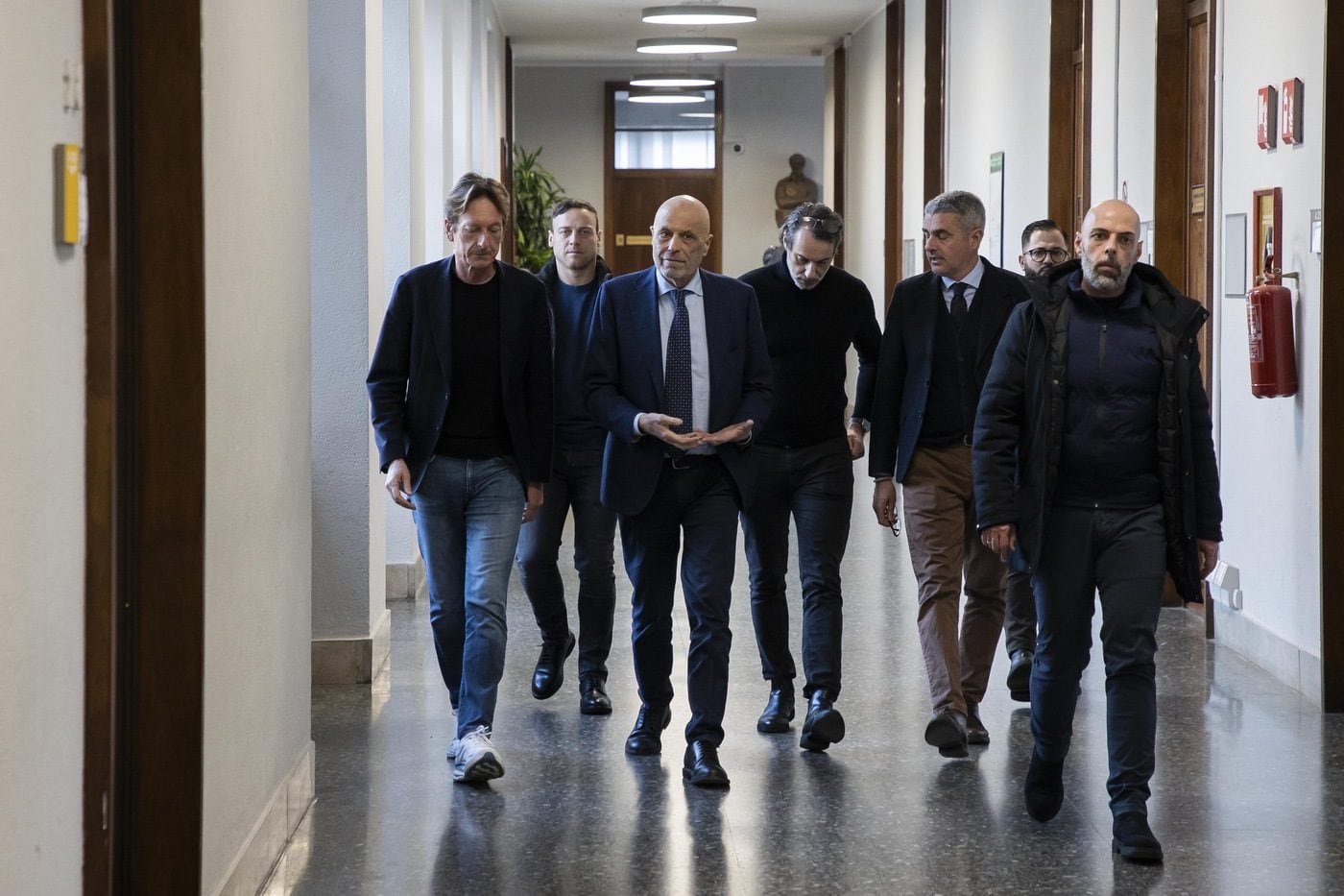 Da sinistra: il pm Alessandro Gobbis e il Magistrato Marcello Viola (foto LaPresse)
