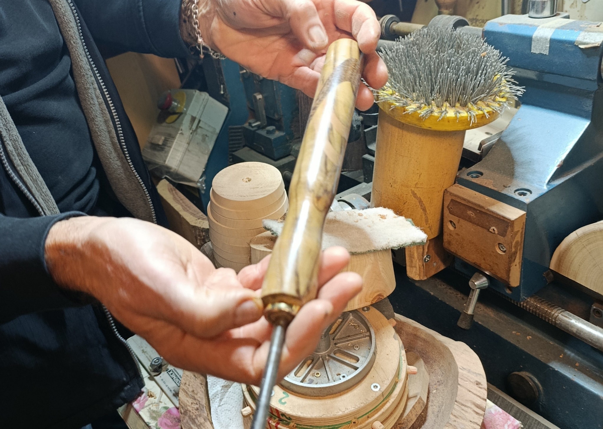 Uno degli attrezzi utilizzati da Luciano Molinari