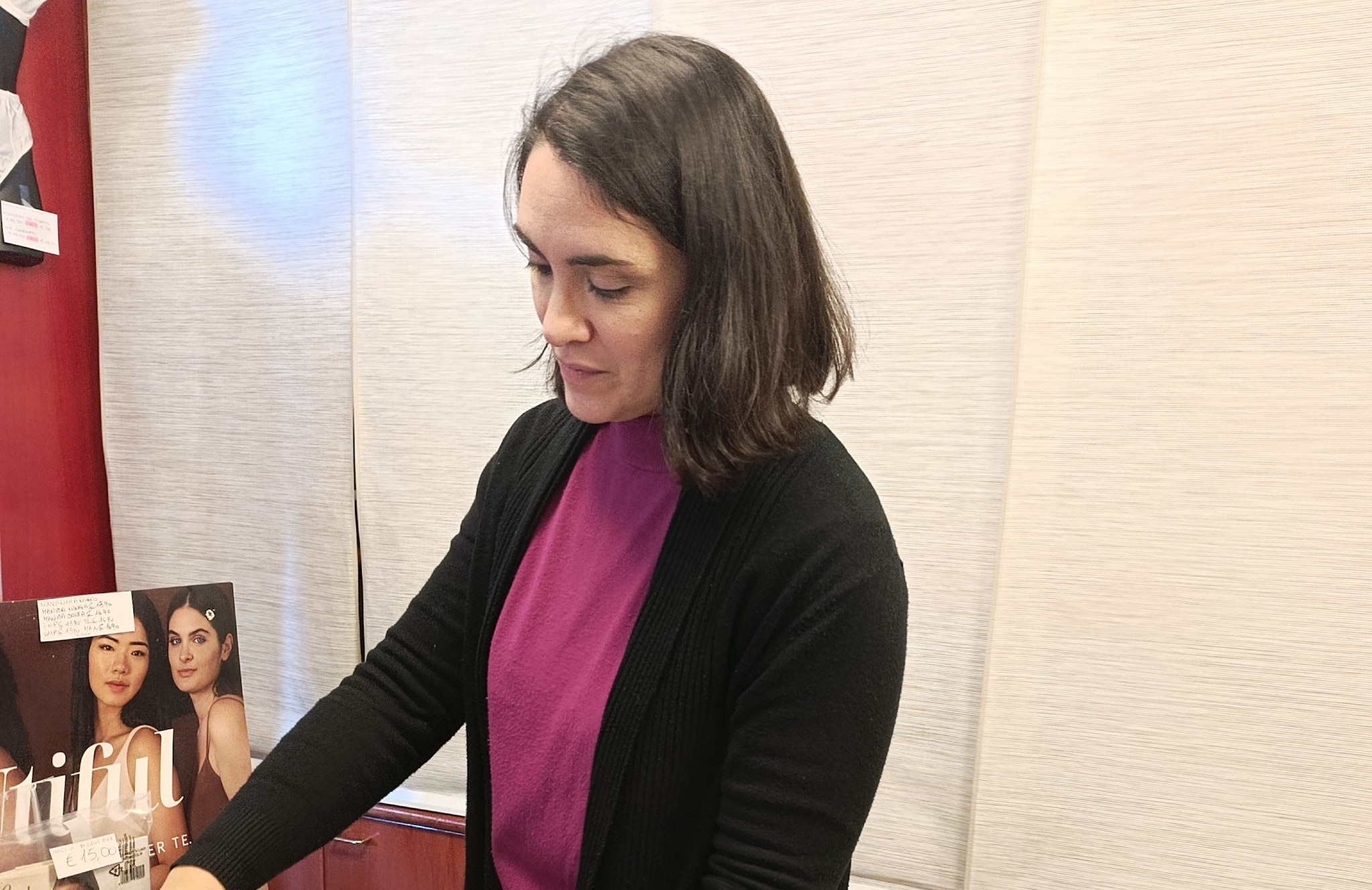 Chiara, che adesso gestisce la maglieria storica Pisati