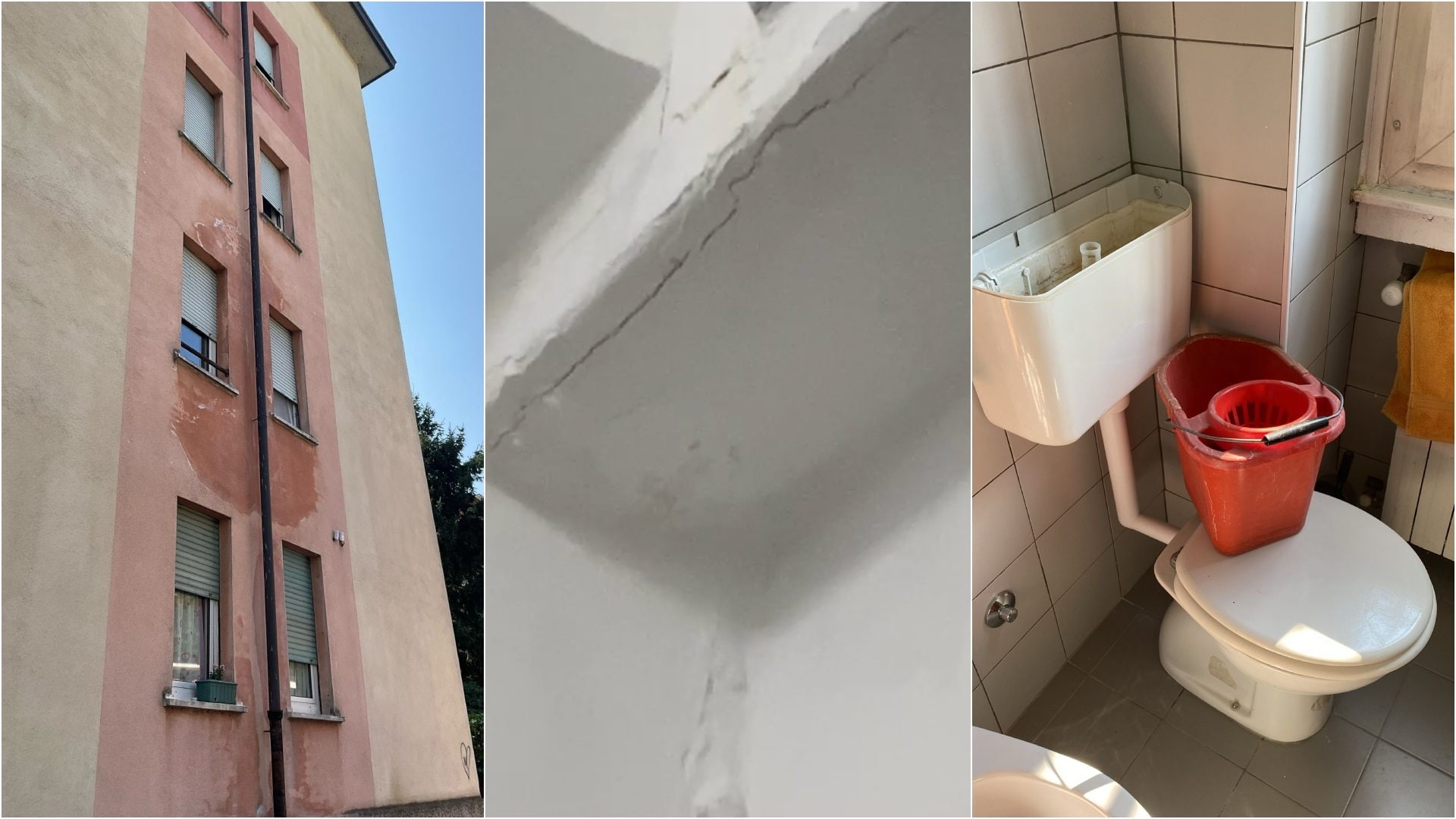 Nuove perdite nel palazzo e nella casa di Mirco