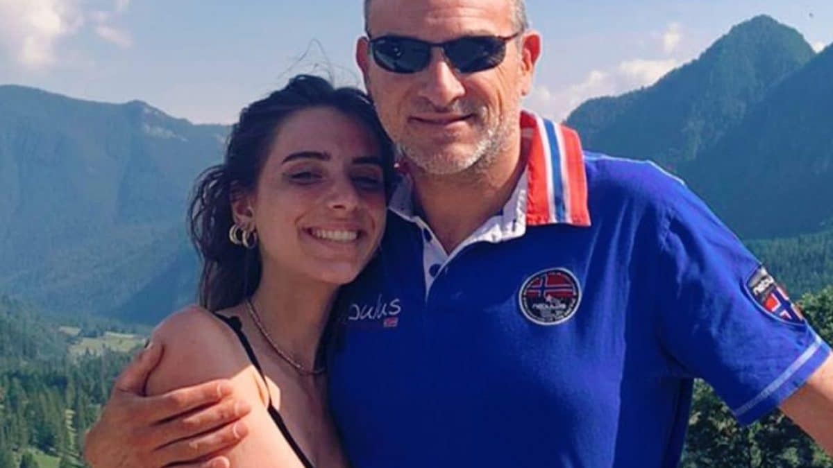 Camilla Cesana con il papà Massimo