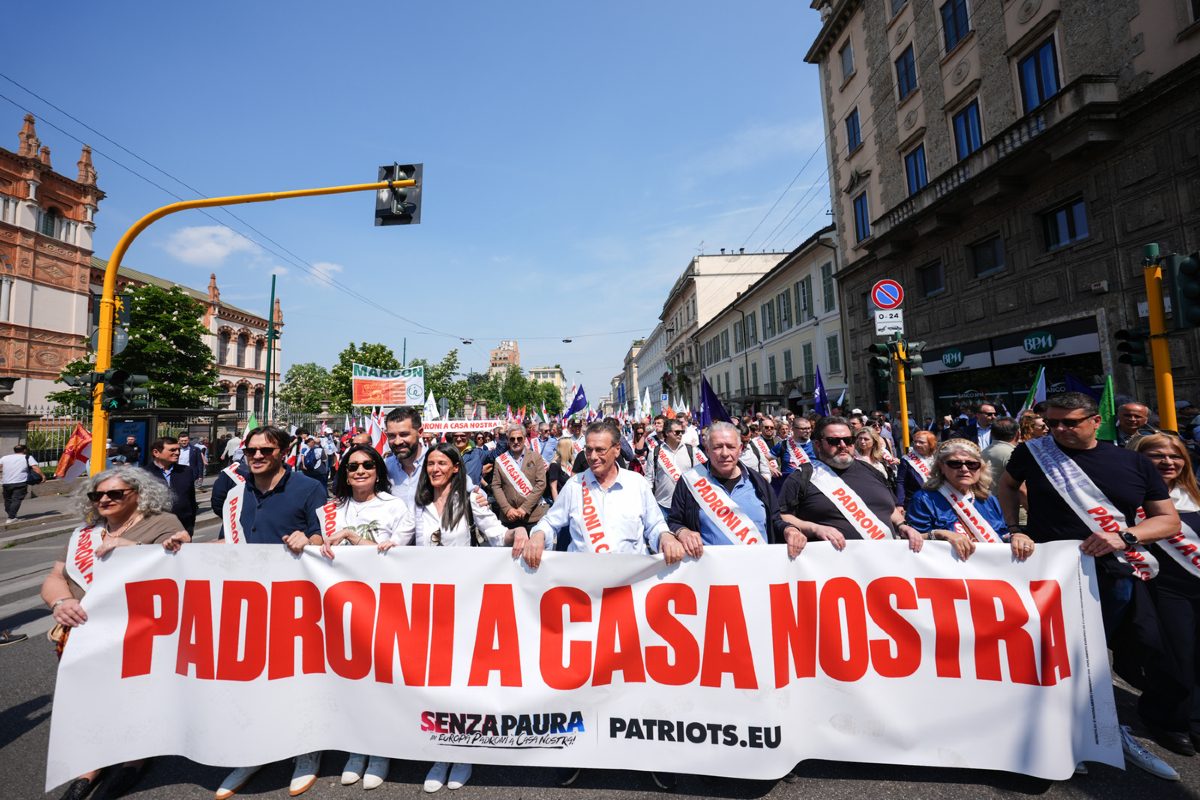La manifestazione della Lega "Padroni a casa nostra" – Photo: Claudio Furlan/LaPresse
