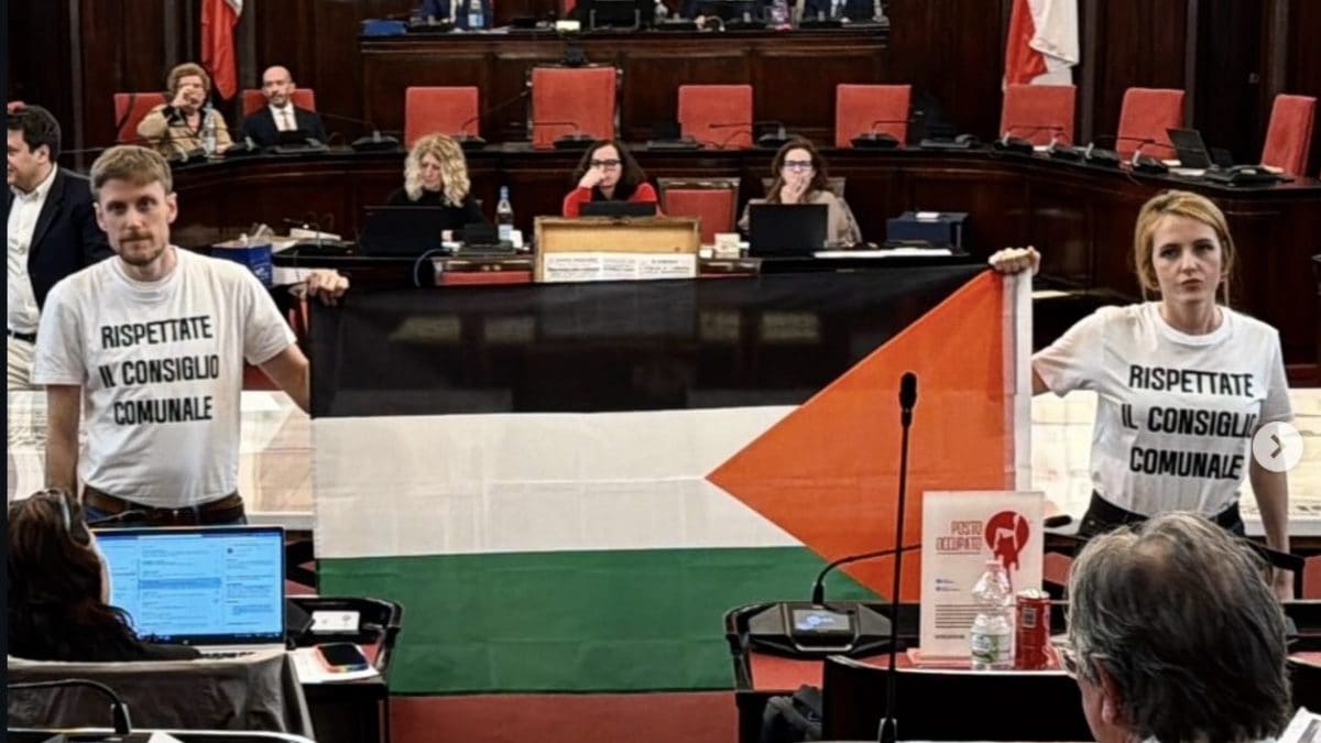 I consiglieri comunali Tommaso Gorini e Francesca Cucchiara