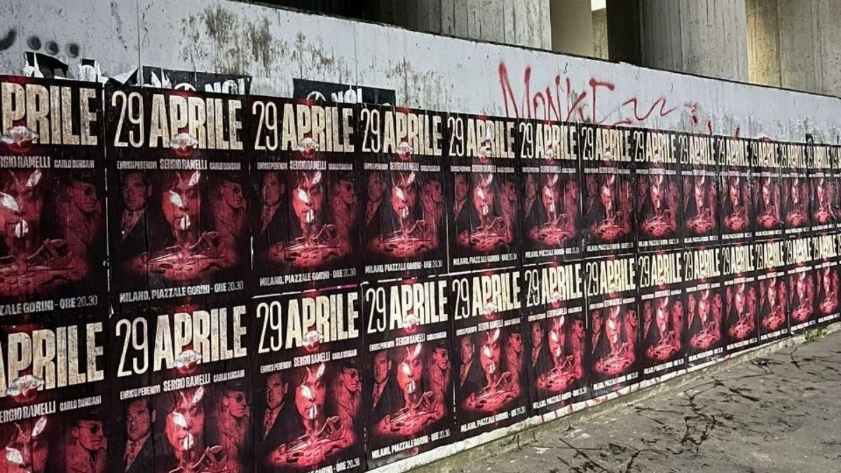 i manifesti per il corteo del 29 aprile 2026 in ricordo di Sergio Ramelli
